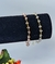 Pulseira Corrente Com Pedras Cristais Zircônias Folheado Ouro / Pulseiras Cristal de Vidro Cascalho Rose Branco Tendência Feminina