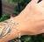 Pulseira Corrente Com Pedras Cristais Zircônias Folheado Ouro / Pulseiras Cristal de Vidro Cascalho Rose Branco Tendência Feminina - comprar online