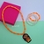 Kit Colar e Pulseira Miçangas Pérolas Infantil Menina com Pingente Princesas Disney Minnie Stitch Sereia Moana Moda Kids - loja online