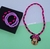 Kit Colar e Pulseira Miçangas Pérolas Infantil Menina com Pingente Princesas Disney Minnie Stitch Sereia Moana Moda Kids - Store LVO