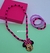 Kit Colar e Pulseira Miçangas Pérolas Infantil Menina com Pingente Princesas Disney Minnie Stitch Sereia Moana Moda Kids na internet