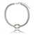 Colar Choker Feminino modelo Elo Duplo Sinal Nó Corrente Folheado Ouro 18k Dourado com Prata Tendência 2024 luxo - Store LVO