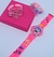 Kit Relógio Infantil Digital Pisca Luz Led Colorido Toca Musica Princesa Disney Minnie Frozen Barbie + Bracelete 3D Glitter Presente - Store LVO