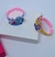 Pulseira Bracelete Plástico Aberto Ajustável para Meninas Bebe Crianças Desenho Animados com Pedras Zircônias Coloridas Moda Infantil - loja online