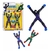 Kit Bonecos Super Ninjas homem geleca Desce escala Gruda parede teto de vidro Presente Festa Brindes Lembrançinha
