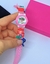 Imagem do Kit Relógio Infantil Digital Menina + Bracelete Pulseira Plástico Aberto 3D Desenho animados Unicórnio Sereia Acessórios Moda