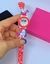 Kit Relógio Infantil Digital Menina + Bracelete Pulseira Plástico Aberto 3D Desenho animados Unicórnio Sereia Acessórios Moda - loja online