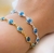Kit Colar Choker e Pulseira Feminino Olho Grego Azul Folheado a Ouro Dourado e Prata Gargantilha Acessórios Feminino Moda
