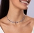 Kit Colar Choker e Pulseira Feminino Olho Grego Azul Folheado a Ouro Dourado e Prata Gargantilha Acessórios Feminino Moda na internet