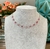 Colar Gargantilha + Pulseira com pedras Cristais Folheado Prata Choker Tiffany ponto de Luz Cristal Prateado tendência Luxo - Store LVO