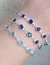 Colar Gargantilha + Pulseira com pedras Cristais Folheado Prata Choker Tiffany ponto de Luz Cristal Prateado tendência Luxo na internet