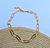 Kit Colar e Pulseira Corrente Elos Cartier Folheado Ouro Dourado e Prata Conjunto Feminino Moda Tendência Luxo - loja online