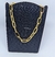 Imagem do Kit Colar e Pulseira Corrente Elos Cartier Folheado Ouro Dourado e Prata Conjunto Feminino Moda Tendência Luxo