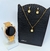 Kit Relógio Feminino Digital Led Redondo Strass Luxo Silicone +Conjunto Colar e Brincos Folheado Ouro Presente Lembrançinha - Store LVO
