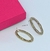 Kit Conjunto Colar e Brincos Choker aro Liso Orgânco Oval Vazado Andulado Folheado Ouro 18k Inspiração Blogueira Lançamento - comprar online