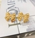 Imagem do Kit Colar e Brincos Feminino Choker Aro Liso com Pingente Laço Grande Delicado Par de Brinco Antialérgico Luxo Moda Tendência