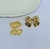 Kit Colar e Brincos Feminino Corrente Elo Português Grossa com Pingente Laço Delicado Folheado Ouro Dourado Luxo na internet