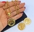 Kit Colar e Brincos Feminino Corrente Elo Português Folheado Ouro Pingente Medalha árvore da Vida Par Brinco Antialérgico Moda - loja online