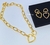 Kit Conjunto Colar e Brincos Corrente Elo Grosso Pingente Mosquetão Coração Folheado Ouro Par de Brinco Antialérgico Moda - comprar online