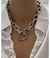 Kit Conjunto Colar e Brincos Corrente Elo Grosso Pingente Mosquetão Coração Folheado Ouro Par de Brinco Antialérgico Moda - comprar online