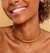 Kit Colar e Brincos Feminino Choker Aro Liso com Pingente Laço Grande Delicado Par de Brinco Antialérgico Luxo Moda Tendência na internet