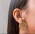 Kit Colar e Brincos Feminino Corrente Elo Português Folheado Ouro Pingente Medalha árvore da Vida Par Brinco Antialérgico Moda - loja online