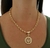 Kit Colar e Brincos Feminino Corrente Elo Português Folheado Ouro Pingente Medalha árvore da Vida Par Brinco Antialérgico Moda - comprar online