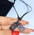 Imagem do Colar Couro Feminino e Masculino Cordão Fio encerado Ajustável com Pingente Escapulario Nosso senhora do Carmo Aço Inox Tendência