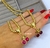 Imagem do Kit Colar e Pulseira Feminino Corrente elo Malha dupla Veneziana Grossa Com Pingente Cereja Cravejado Lançamento Tendência Moda