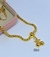 Kit Colar e Pulseira Feminino Corrente elo Malha dupla Veneziana Grossa Com Pingente Cereja Cravejado Lançamento Tendência Moda - comprar online