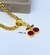 Kit Colar e Pulseira Feminino Corrente elo Malha dupla Veneziana Grossa Com Pingente Cereja Cravejado Lançamento Tendência Moda - loja online