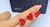 Kit Colar e Pulseira Corrente Elo Português Folheado Ouro com Pingente Coração Love Vermelho Presente para Mulheres Lembrançinha na internet