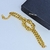Imagem do Kit Colar e Pulseira Corrente Veneziana Elo Duplo Mix Nó Folheado Ouro Dourado com Prata Inspiração Blogueira Moda Presente