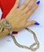 Kit Colar e Pulseira Corrente Veneziana Elo Duplo Mix Nó Folheado Ouro Dourado com Prata Inspiração Blogueira Moda Presente - Store LVO