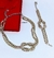 Kit Colar e Pulseira Corrente Veneziana Elo Duplo Mix Nó Folheado Ouro Dourado com Prata Inspiração Blogueira Moda Presente - loja online