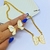 Imagem do Kit Conjunto Colar e Brincos Corrente Grossa com Pingente Borboleta Resinado Preto Branco Folheado Ouro Luxo Tendência Moda