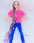 Imagem do Brinquedo Boneca Barbie Fashion estilosa toda Articulada Rapunzel cabelo longos trançado + Acessórios Presente meninas