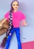 Brinquedo Boneca Barbie Fashion estilosa toda Articulada Rapunzel cabelo longos trançado + Acessórios Presente meninas