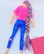 Brinquedo Boneca Barbie Fashion estilosa toda Articulada Rapunzel cabelo longos trançado + Acessórios Presente meninas