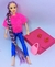 Brinquedo Boneca Barbie Fashion estilosa toda Articulada Rapunzel cabelo longos trançado + Acessórios Presente meninas - Store LVO