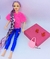 Brinquedo Boneca Barbie Fashion estilosa toda Articulada Rapunzel cabelo longos trançado + Acessórios Presente meninas - loja online