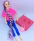 Brinquedo Boneca Barbie Fashion estilosa toda Articulada Rapunzel cabelo longos trançado + Acessórios Presente meninas na internet
