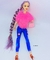 Brinquedo Boneca Barbie Fashion estilosa toda Articulada Rapunzel cabelo longos trançado + Acessórios Presente meninas