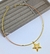 Kit Colar e Brincos Elo Aro Rígido Liso com Pingente Estrela do Mar Folheado Ouro Dourado Par de Brinco anti-alérgico Moda Tendência - loja online
