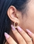 Imagem do Kit Colar Choker e Brincos Feminino Corrente Elos Grosso Oval Folheado Ouro Luxo Conjunto Par de Brinco Antialérgico Presente Moda