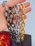 Kit Colar Choker e Brincos Feminino Corrente Elos Grosso Oval Folheado Ouro Luxo Conjunto Par de Brinco Antialérgico Presente Moda