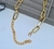 Kit Colar e Brincos Feminino Corrente Elo Quadrado retangular Folheado Ouro Luxo Par de Brinco Anti alérgico Moda - Store LVO