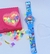Imagem do Relógio Infantil Digital Pisca Luz Led Colorido Toca Musica Disney + Kit Miçangas Coloridas para Montar Colares Pulseira Anel Presente