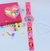 Relógio Infantil Digital Pisca Luz Led Colorido Toca Musica Disney + Kit Miçangas Coloridas para Montar Colares Pulseira Anel Presente - comprar online