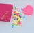 Relógio Infantil Digital Esporte Silicone Ajustável para Meninas + Kit Miçangas Coloridas para Montar Colares Pulseiras Anéis Presente